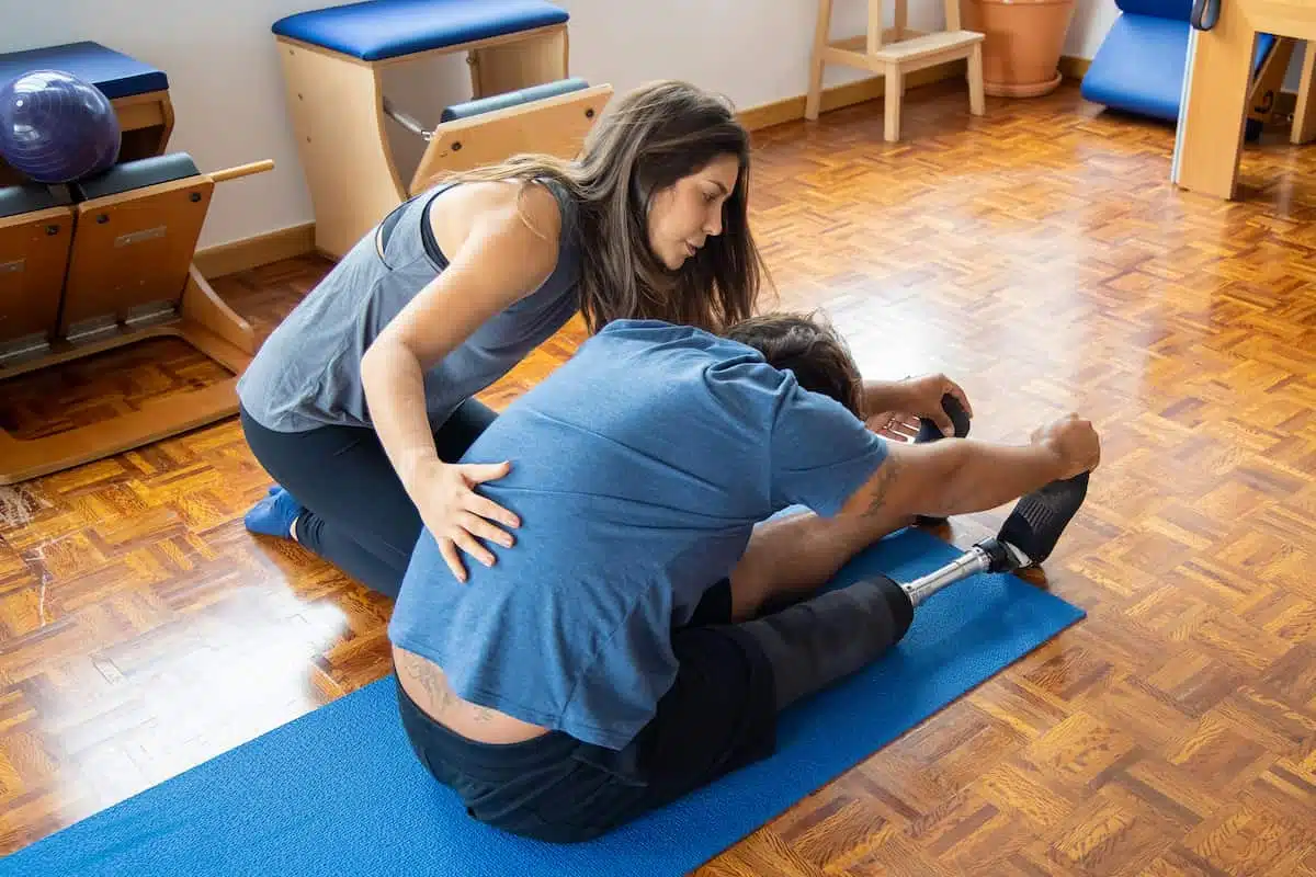 A Man doing Stretching
